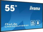 iiyama LH5565UHSB-B1 pantalla de señalización Diseño de quiosco 138,7 cm (54.6") LED Wifi 800 cd / m² 4K Ultra HD Negro Procesador incorporado Android 11 24/7 - Imagen 3