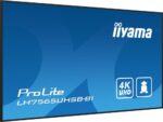 iiyama LH7565UHSB-B1 pantalla de señalización Diseño de quiosco 189,2 cm (74.5") LED Wifi 800 cd / m² 4K Ultra HD Negro Procesador incorporado Android 11 24/7 - Imagen 6