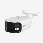 (DH-IPC-PFW5849P-A180-E2-ASTE-0360B) DAHUA CÁMARA IP BULLET PANORÁMICA TIOC DUO WDR WIZSENSE 2X4MP LED IR & LUZ CÁLIDA IP67 ALARMA SONIDO / LUZ AZUL&ROJA 3.6MM POE