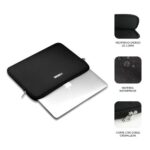 BUSINESS LAPTOP SLEEVE NEOPRENE V2 15,6" BLACK - Imagen 2