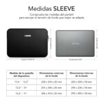 BUSINESS LAPTOP SLEEVE NEOPRENE V2 15,6" BLACK - Imagen 4