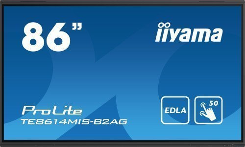 MONITOR INTERACTIVO IIYAMA 86" IIWARE12E, ANDROID 13, 50P, IR,3840X2160,UHD VA, MSD,MM 2X 8W+2X 18W FRONT+UP,MICRO 8X, HDMI 4X, HDMI-OUT, USB-C 2X M-JACK+S/PDIF,  USB-C TOUCH,435CD/M,LANDSCAPE, LAN 2XRS232C, WIFI/BT, 800X600,SLOT(OPC)(TE8614MIS-B2AG)