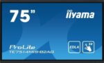iiyama PROLITE TE7514MIS-B2AG Pantalla plana para señalización digital 190,5 cm (75") LCD Wifi 435 cd / m² 4K Ultra HD Negro Pantalla táctil Procesador incorporado Android 24/7