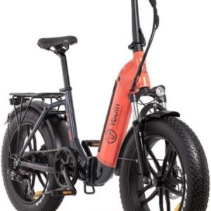 EBIKE  LUXOR - URBAN - FAT 20” X 4 - BAT. INTEGRADA Y EXTRAIBLE - NEGRO/CORAL