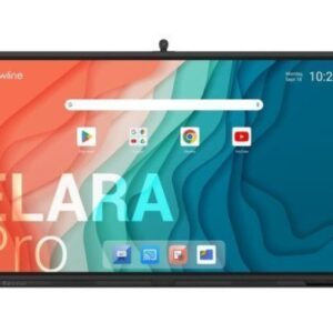 NEWLINE MONITOR INTERNATIVO ELARA PRO (TT-7523QCA+) 75", ANDROID 13, GOOGLE EDLA, CAMARA 4K, 8 MIC, MULTI USUARIO, 2X20W+SUB15W, WIFI 6 + BL, NFC, USB-C 100W, USB-C OUT, 16GB Y 320GB, 40 PT, NEWLINE APPS, OPS PC Y SDM OPC, 5 AÑOS DE GARANTIA ON SITE