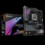 GIGABYTE Placa base X870E AORUS MASTER - Compatible con CPUs AMD Ryzen 9000, VRM digital de 16+2+2 fases, hasta 8200MHz DDR5 (OC), 4xPCIe 5.0 + 4xM.2, Wi-Fi 7, LAN 5GbE, USB 3.2 Gen 2x2