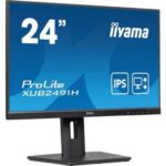 MONITOR IIYAMA 24", PANEL IPS, 100HZ, HDMI, DISPLAY PORTS. (NO ALTAVOCES). REGULABLE.
