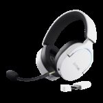 Trust GXT 491W FAYZO Auriculares Inalámbrico y alámbrico Diadema Juego USB Tipo C Bluetooth Negro, Blanco