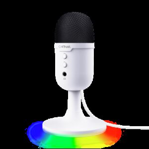 Trust GXT 234P Yunix Blanco Micrófono de superficie para mesa