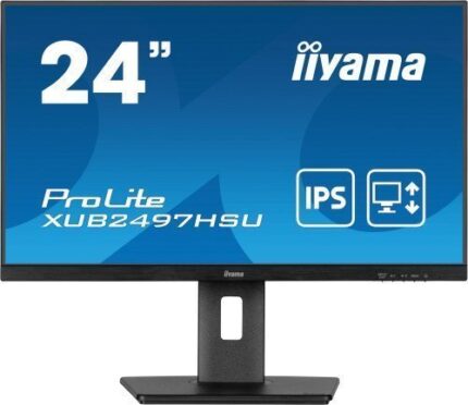 IIYAMA PANTALLA 24" IPS CON SOPORTE REGULABLE EN ALTURA Y FRECUENCIA DE ACTUALIZACIÓN DE 100HZ