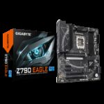 GIGABYTE Z790 EAGLE Placa base - Compatible con procesadores Intel Core de 14ª generación, VRM de 12+1+1 fases, hasta 7600 MHz DDR5 (OC), 3xPCIe 4.0 M.2, LAN 2,5 GbE, USB 3.2 Gen 2
