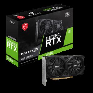 MSI VENTUS GeForce RTX 3050 2X E 6G OC NVIDIA 6 GB GDDR6