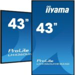MONITOR IIYAMA 43" 3840X2160, UHD, 500CD/M2, MM 2X 10W, 3X HDMI, USB X2 (V2.0), WIFI,  PLUG&PLAY DDC2B / RS232C XL, IISIGNAGE2 FAILOVER, E-SHARE, ANDROID 11 OS, 24/7, VESA 400X300, 45W (SOPORTE PARED INCLUIDO) (LH4360UHS-B2AG)