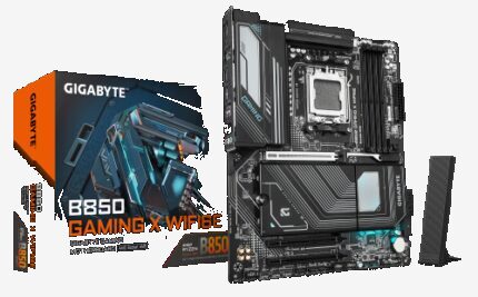 GIGABYTE B850 GAMING X WIFI6E Placa Base - Procesadores AMD Ryzen Serie 9000, VRM digital de 12+2+2 fases, hasta 8200MHz DDR5 (OC), 1xPCIe 5.0 + 2xPCIe 4.0 M.2, LAN 2.5G, WIFI 6E, USB 3.2 Gen 2x2