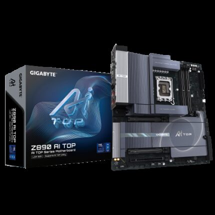 PLACA GIGABYTE Z890 AI TOP,INTEL,1851,Z890,4DDR5,256GB,HDMI+DP+2THUNDERBOLT,8SATA3+4M.2,2LAN10GB+WIFI7+BT5.3,1USB4+12USB3.2,E-ATX
