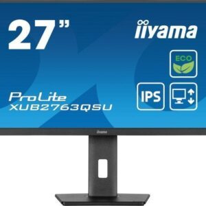iiyama ProLite XUB2763QSU-B1 pantalla para PC 68,6 cm (27") 2560 x 1440 Pixeles Full HD LED Negro