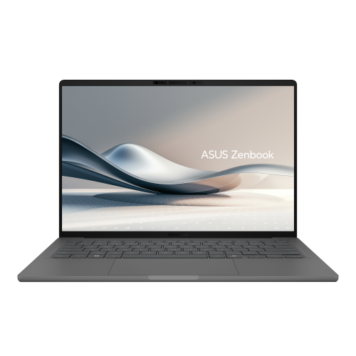 ASUS Zenbook A14 OLED UX3407RA-QD031W Copilot+ PC - Ordenador Portátil 14" WUXGA (Qualcomm Snapdragon X1E-78-100, 32GB RAM, 1TB SSD, Qualcomm Adreno GPU, Windows 11 Home) Gris Islandés - Teclado QWERTY español