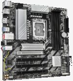 GIGABYTE B860M DS3H WIFI6E Placa base - CPUs Intel Core Ultra, VRM de 5+1+2+1 fases, hasta 9066MHz DDR5, 1xPCIe 5.0 + 1xPCIe 4.0 M.2, LAN 2,5 GbE, WIFI 6E, USB 3.2 Gen 2 - Imagen 3