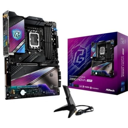 PLACA ASROCK Z890 NOVA WIFI,INTEL,1851,Z890,4DDR5,256GB,1HDMI+2THUNDERBOLT,4SATA3+4M.2,1X5 +1X2.5 GBLAN,WIFI7+BT5.4,12USB3.2+1USB TYPE-C,ATX