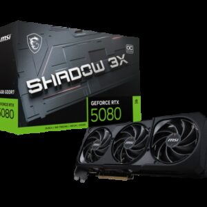 MSI GEFORCE RTX 5080 16G SHADOW 3X OC tarjeta gráfica NVIDIA 16 GB GDDR7