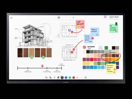 Sharp PN-LA652 Panel plano interactivo 165,1 cm (65") LCD 450 cd / m² 4K Ultra HD Negro Pantalla táctil