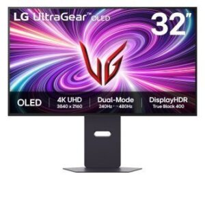 LG 32GS95UV-B pantalla para PC 81,3 cm (32") 3840 x 2160 Pixeles 4K Ultra HD OLED Negro