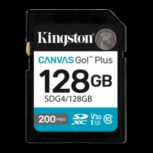 Kingston Technology 128GB SDXC Canvas Go Plus Gen4 200MB/s C10 UHS-I U3 V30