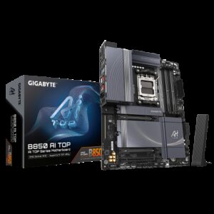 PLACA GIGABYTE B850 AI TOP,AMD,AM5,B850,4DDR5,256GB,1HDMI+USB-C,4SATA3+3M.2,2X10GBELAN+WIFI7+BT5.4,7USB3.2,ATX