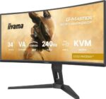 MONITOR IIYAMA G-MASTER GCB3486WQSCP-B1, 34", 1500R,  240HZ, USB-C (95W), KVM, LAN, 500CD