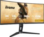 MONITOR IIYAMA G-MASTER GCB3486WQSCP-B1, 34", 1500R,  240HZ, USB-C (95W), KVM, LAN, 500CD - Imagen 2