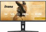 MONITOR IIYAMA G-MASTER GCB3486WQSCP-B1, 34", 1500R,  240HZ, USB-C (95W), KVM, LAN, 500CD - Imagen 4