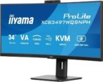 MONITOR IIYAMA VA, 2H 1DP,DOCK, KVM,  95W, 5MP HELLO