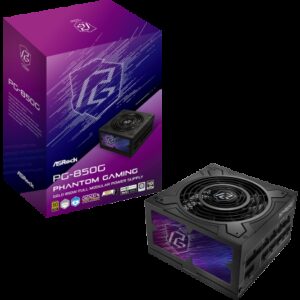 Asrock Phantom Gaming PG-850G unidad de fuente de alimentación 850 W 20+4 pin ATX ATX Negro