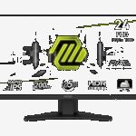 MSI MONITOR MAG 244F. 23.8" RAPID IPS FLAT. 1920X1080. 200HZ