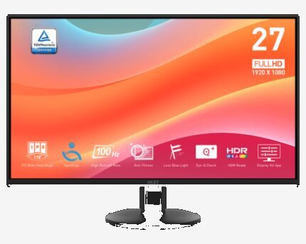 MSI MONITOR PRO MP272L. 27". PLANO IPS. 1920x1080 . 100HZ. NEGRO