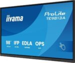 PANTALLA INTERACTIVA 98" EDLA, ANDROID 14, 8/128GB UHD IPS, MM 2X 20W  + 20W SUBWR, 2X HDMI, DP , 2X USB-C,  450CD/M, HORIZ , MEDIA PLAY USB PORTS, ANTIGLARE, LAN, RS232C, IIWARE WIFI-6/BT 5.0, OPS SLOT, VESA 400X400 (MOUNT INCLUDED) (TE9813A-B1AG) - Imagen 2