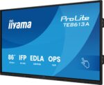 PANTALLA INTERACTIVA 86" EDLA, ANDROID 14, 8/128GB UHD IPS, MM 2X 20W  + 20W SUBWR, 2X HDMI, DP , 2X USB-C,  450CD/M, HORIZ , MEDIA PLAY USB PORTS, ANTIGLARE, LAN, RS232C, IIWARE WIFI-6/BT 5.0, OPS SLOT, VESA 400X400 (MOUNT INCLUDED) (TE8613A-B1AG) - Imagen 18