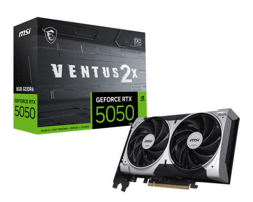 MSI GEFORCE RTX 5050 8G VENTUS 2X OC tarjeta gráfica NVIDIA 8 GB GDDR6