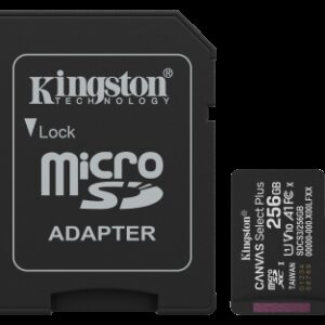 Kingston Technology 256GB microSDXC Canvas Select Plus Gen3 150MB/s A1 (Incluye adaptador de SD)