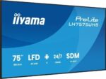 MONITOR IIYAMA 75" (LH7575UHS-B2AG) 3840X2160 / 4K UHD / 24/7 / 500 CD/M / 8MS / DP / 3XHDMI / MICRO SD SLOT /  E-SHARE /IISIGNAGE 2  / RJ45 / SDM SLOT PC / ANDROID 11.0 - Imagen 4