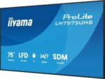 MONITOR IIYAMA 75" (LH7575UHS-B2AG) 3840X2160 / 4K UHD / 24/7 / 500 CD/M / 8MS / DP / 3XHDMI / MICRO SD SLOT /  E-SHARE /IISIGNAGE 2  / RJ45 / SDM SLOT PC / ANDROID 11.0 - Imagen 6