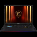 MSI Raider 18 HX AI A2XWJG-459ES Intel Core Ultra 9 285HX Portátil 45,7 cm (18") UHD+ 64 GB DDR5-SDRAM 2 TB SSD NVIDIA GeForce RTX 5090 Wi-Fi 7 (802.11be) Windows 11 Home Negro