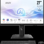 MSI AIO MODERN AM273Q AI 1UM-055ES. 27” IPS 2560x1440 (WQHD) 100HZ. INTEL ULTRA 7 155H. INTEL IRIS XE GRAPHICS.DDR5 32GB (16G*2). W11 PRO. NEGRO