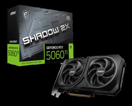 MSI GEFORCE 5060 TI 16GB SHADOW 2X OC PLUS BULK NVIDIA GeForce RTX 5060 Ti GDDR7