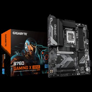 GIGABYTE B760 GAMING X GEN5 Placa Base – Compatible con procesadores Intel Core 14ª generación, VRM de 8+1+1 fases, hasta 5600 MHz DDR5, 3 x M.2 PCIe 4.0, LAN 2.5 GbE, USB 3.2 Gen 2