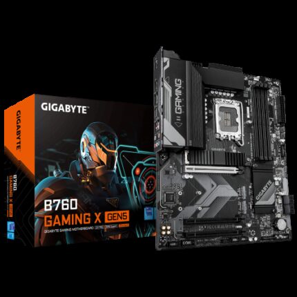 GIGABYTE B760 GAMING X GEN5 Placa Base – Compatible con procesadores Intel Core 14ª generación, VRM de 8+1+1 fases, hasta 5600 MHz DDR5, 3 x M.2 PCIe 4.0, LAN 2.5 GbE, USB 3.2 Gen 2