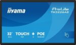 IIYAMA 32" PANEL-PC ANDROID 14+GMS, SOC OCTO-CORE RK3576 4GB, 32GB, 10-POINTS TOUCH, 1920X1080, VA PANEL, SPEAKERS, MIC, POE, WIFI, BT5.3, MICRO-SD SLOT, HDMI-IN, 3X USB, 430CD/M2, IISIGNAGE2 SUPPORTED, FLUSH WALL-MOUNT INCLUDED (TW3226AS-B3P) - Imagen 2