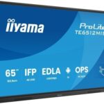 MONITOR INTERACTIVO IIYAMA 65" EDLA, ANDROID 14, 8/128GB, 40-P,3840X2160,UHD,MM 2X 20W,VGA,HDMI 2X /1XOUT, 2X USB-C,MINI-JACK OPTICAL OUT,USB TOUCH, 400CD/M2,LANDSC MODE,MEDIA PLAY USB, AG,LAN,RS232C,IIWARE,WIFI/BT,VESA 600X400,SLOT OPC (TE6512MIS-B4
