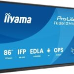 MONITOR INTERACTIVO IIYAMA 86" EDLA, ANDROID 14, 8/128GB, 40-P,3840X2160,UHD,MM 2X 20W,VGA,HDMI 2X /1XOUT, 2X USB-C,MINI-JACK OPTICAL OUT,USB TOUCH, 400CD/M2,LANDSC MODE,MEDIA PLAY USB, AG,LAN,RS232C,IIWARE,WIFI/BT,VESA 800X600,SLOT OPC (TE8612MIS-B4