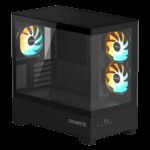 GIGABYTE C201 PANORAMIC Caja de PC – Torre Media, m-ATX, soporte para radiador de 360 mm, 3 ventiladores preinstalados, USB 3.0, compatible con RGB Fusion - Imagen 2